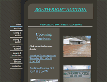 Tablet Screenshot of boatwrightauction.com